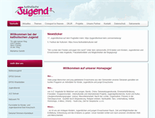 Tablet Screenshot of kathjugend.de